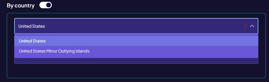 Step 1: Select Country