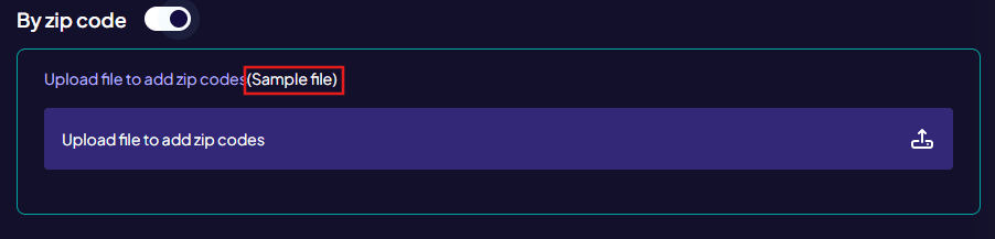 Configure ZIP Code Routing