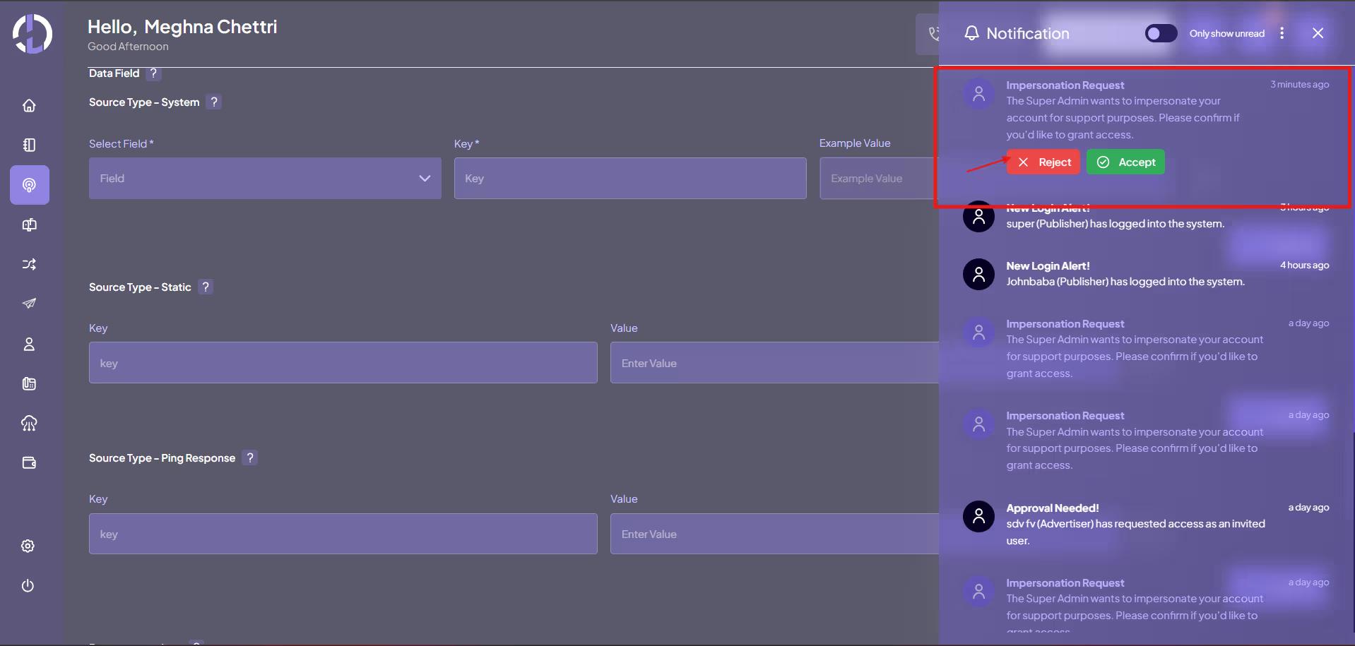 Reject the Request (If Access Should Not Be Granted)