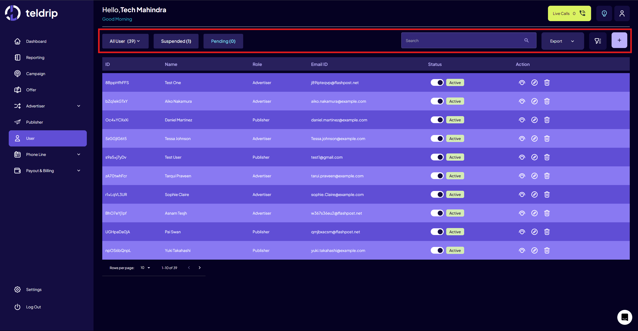 Table Customization